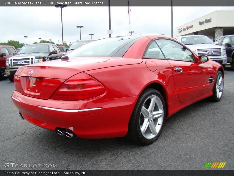 Mars Red / Stone 2005 Mercedes-Benz SL 500 Roadster