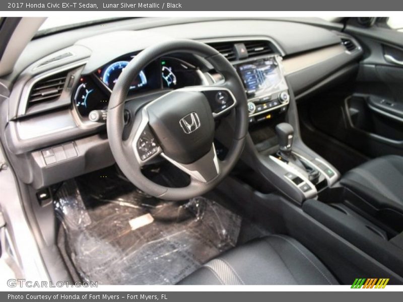 Lunar Silver Metallic / Black 2017 Honda Civic EX-T Sedan