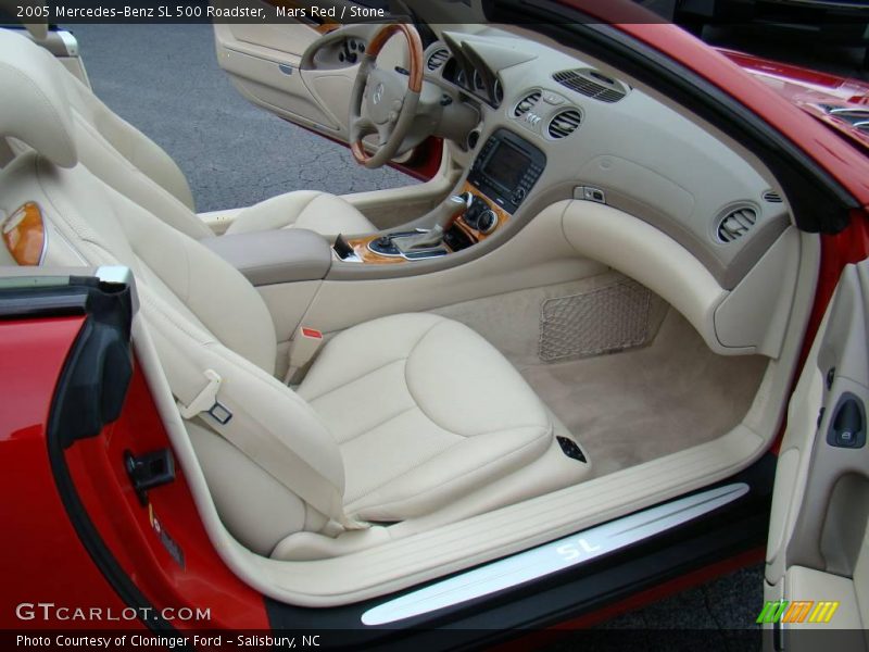 Mars Red / Stone 2005 Mercedes-Benz SL 500 Roadster