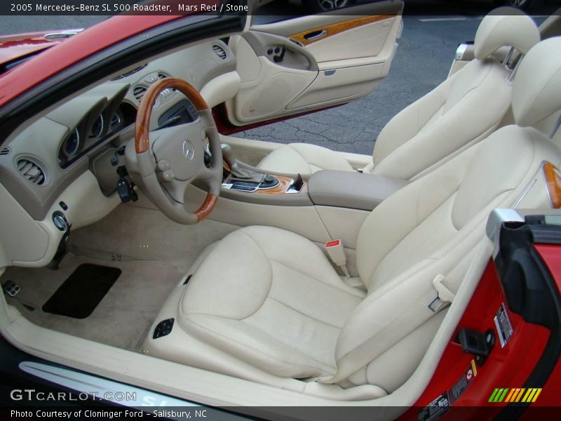 Mars Red / Stone 2005 Mercedes-Benz SL 500 Roadster