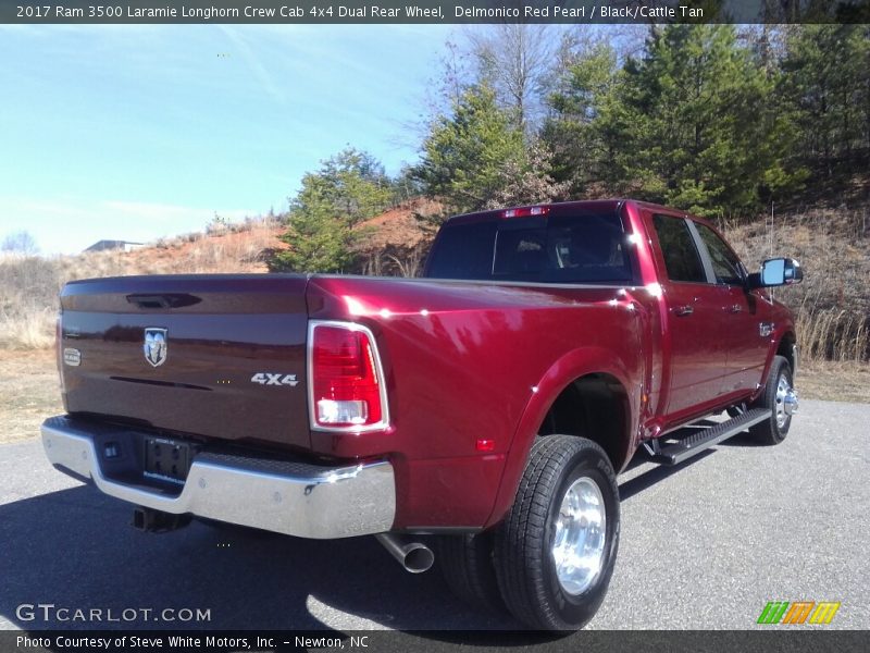 Delmonico Red Pearl / Black/Cattle Tan 2017 Ram 3500 Laramie Longhorn Crew Cab 4x4 Dual Rear Wheel