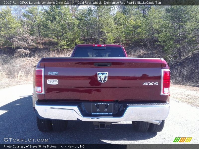 Delmonico Red Pearl / Black/Cattle Tan 2017 Ram 3500 Laramie Longhorn Crew Cab 4x4 Dual Rear Wheel