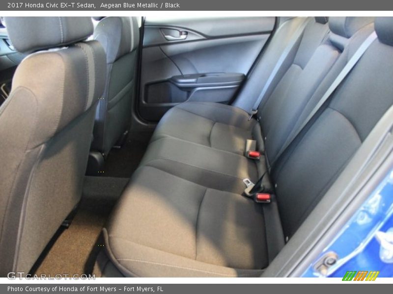 Aegean Blue Metallic / Black 2017 Honda Civic EX-T Sedan