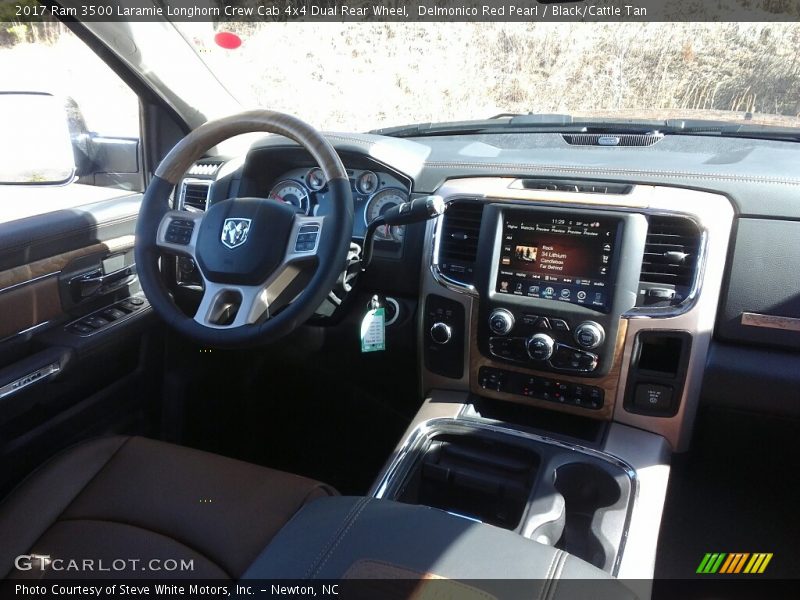 Delmonico Red Pearl / Black/Cattle Tan 2017 Ram 3500 Laramie Longhorn Crew Cab 4x4 Dual Rear Wheel