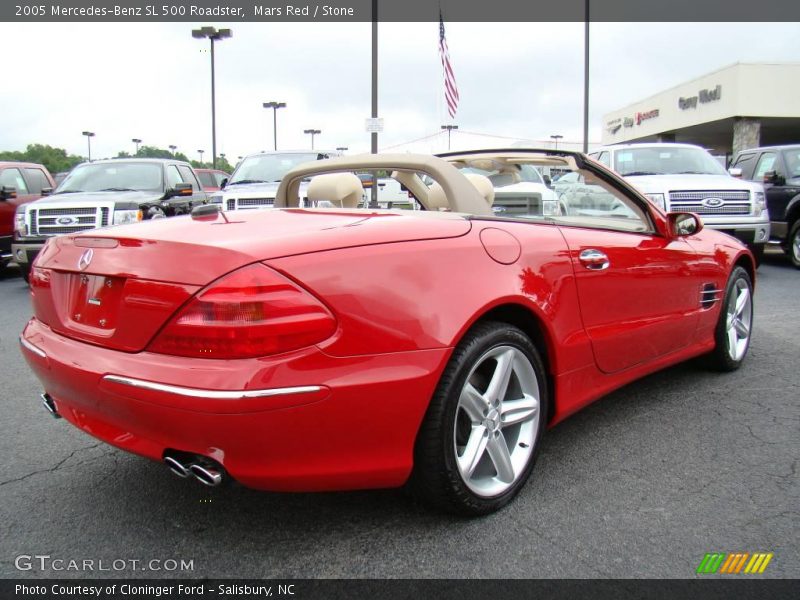 Mars Red / Stone 2005 Mercedes-Benz SL 500 Roadster