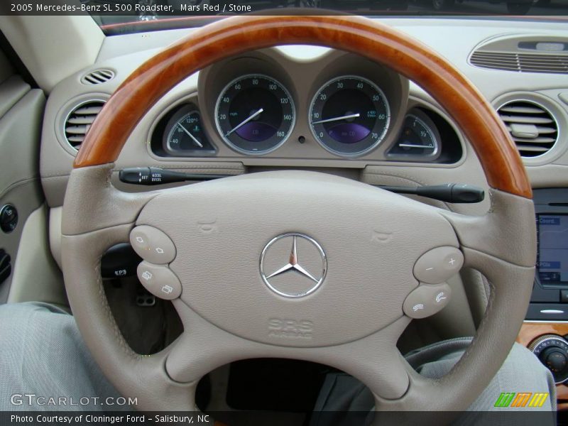 Mars Red / Stone 2005 Mercedes-Benz SL 500 Roadster