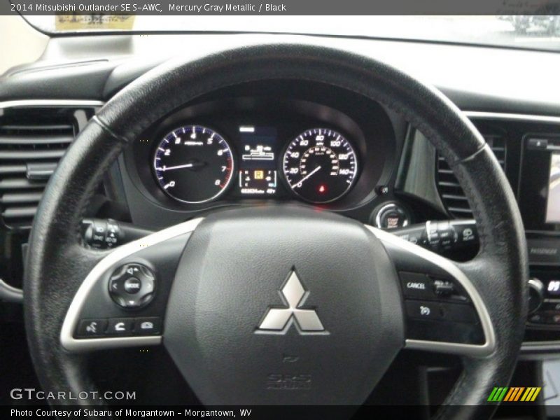 Mercury Gray Metallic / Black 2014 Mitsubishi Outlander SE S-AWC