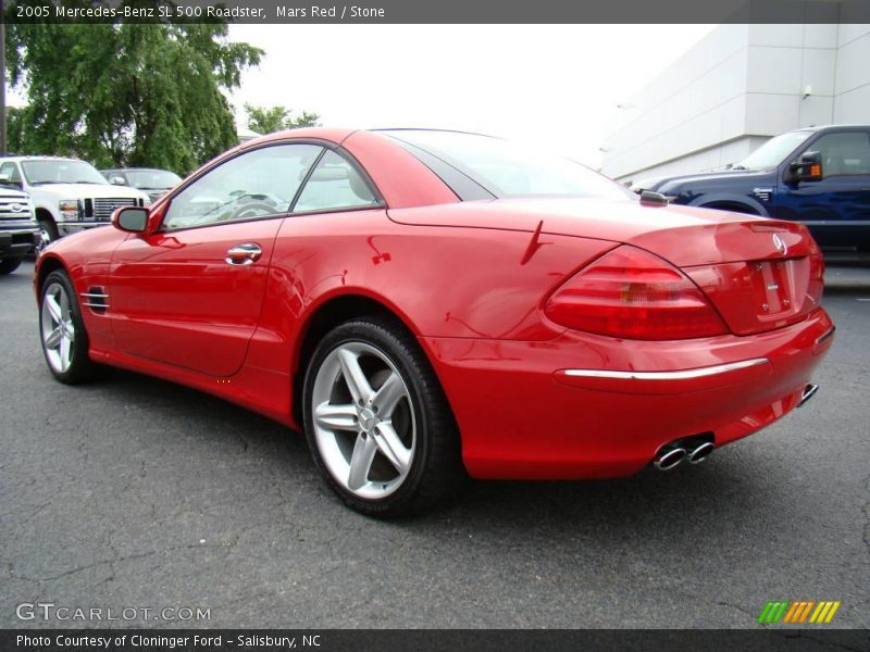 Mars Red / Stone 2005 Mercedes-Benz SL 500 Roadster