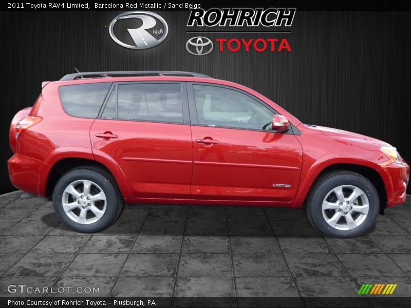Barcelona Red Metallic / Sand Beige 2011 Toyota RAV4 Limited