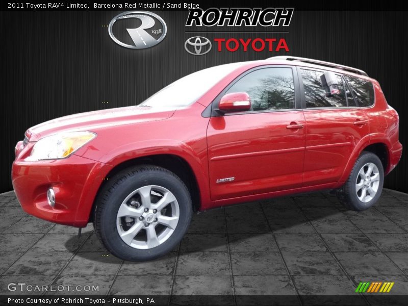 Barcelona Red Metallic / Sand Beige 2011 Toyota RAV4 Limited