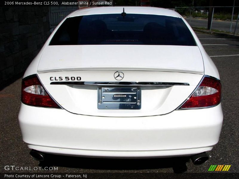 Alabaster White / Sunset Red 2006 Mercedes-Benz CLS 500