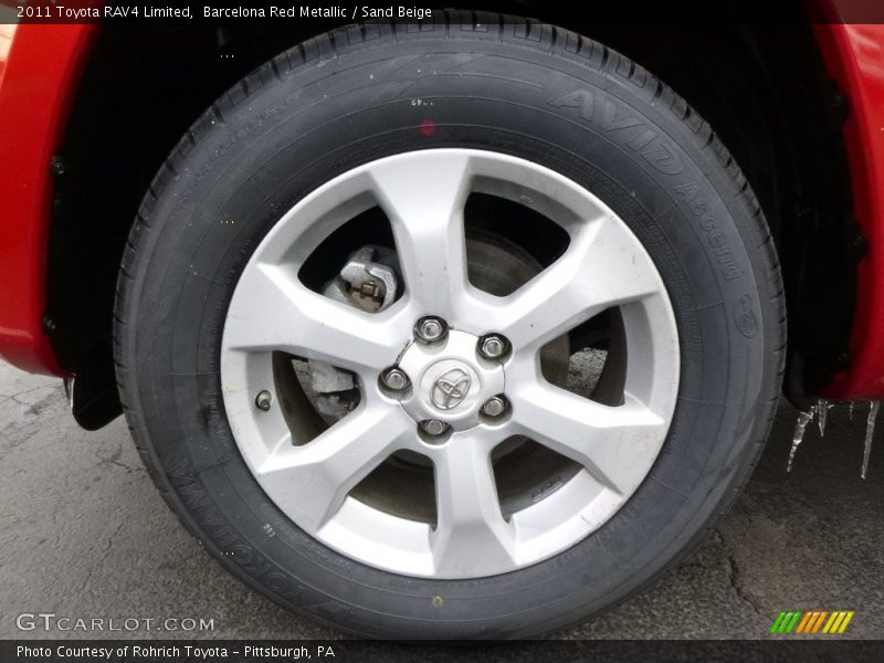 Barcelona Red Metallic / Sand Beige 2011 Toyota RAV4 Limited