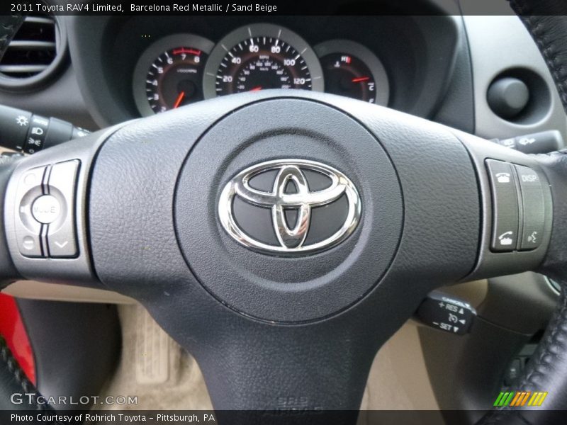 Barcelona Red Metallic / Sand Beige 2011 Toyota RAV4 Limited