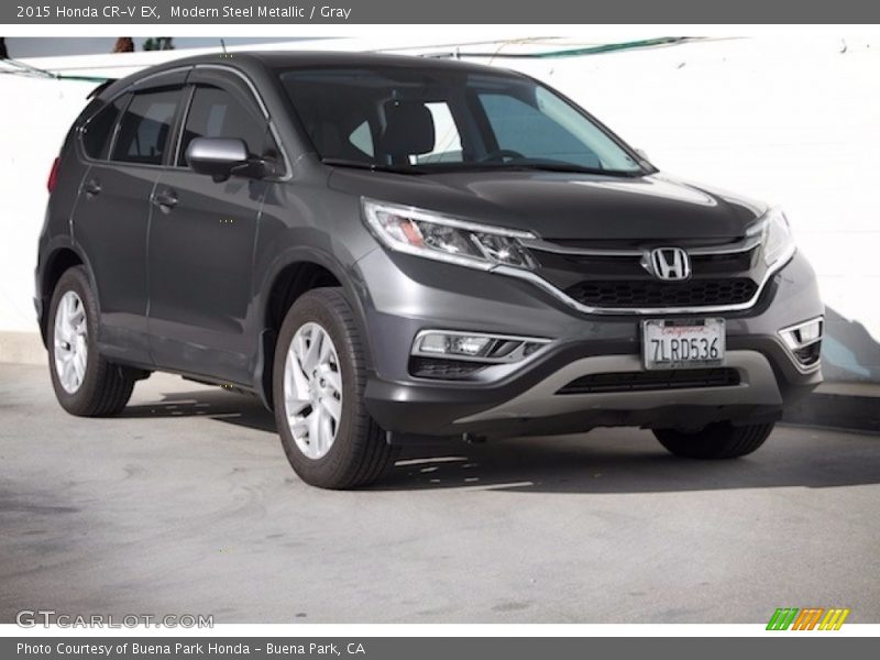 Modern Steel Metallic / Gray 2015 Honda CR-V EX