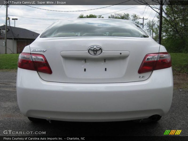 Super White / Bisque 2007 Toyota Camry LE