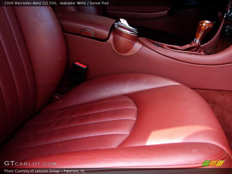 Alabaster White / Sunset Red 2006 Mercedes-Benz CLS 500