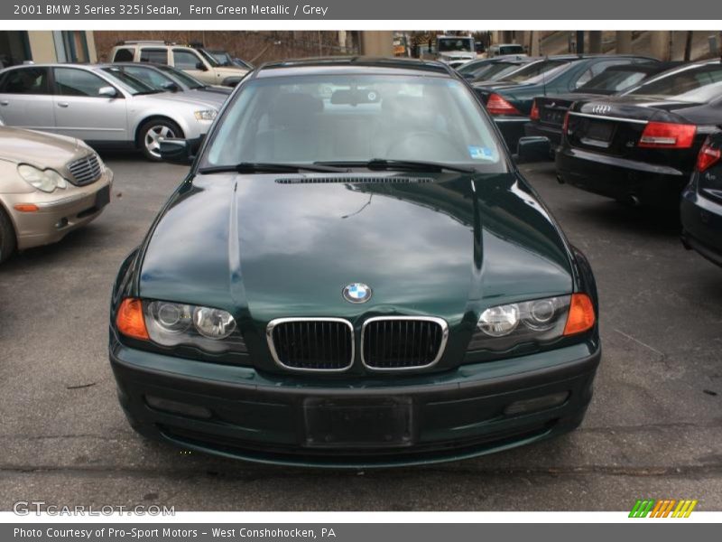 Fern Green Metallic / Grey 2001 BMW 3 Series 325i Sedan