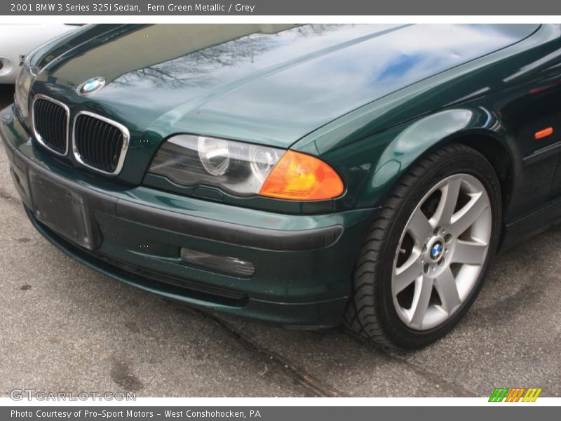 Fern Green Metallic / Grey 2001 BMW 3 Series 325i Sedan