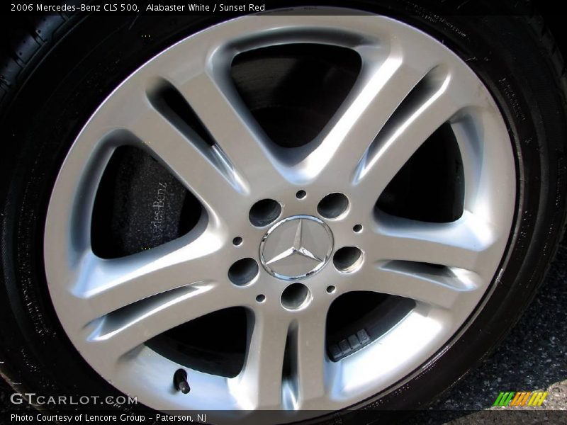 Alabaster White / Sunset Red 2006 Mercedes-Benz CLS 500