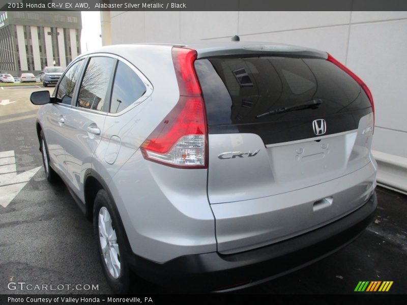 Alabaster Silver Metallic / Black 2013 Honda CR-V EX AWD