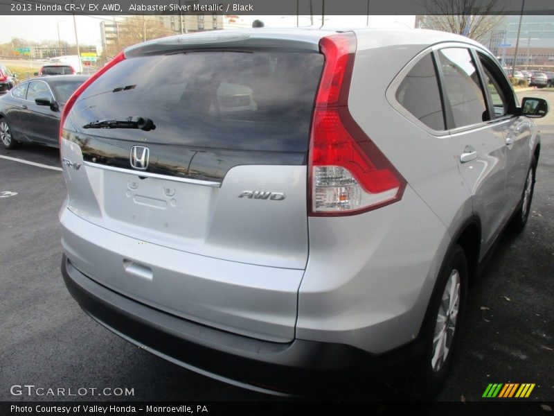 Alabaster Silver Metallic / Black 2013 Honda CR-V EX AWD