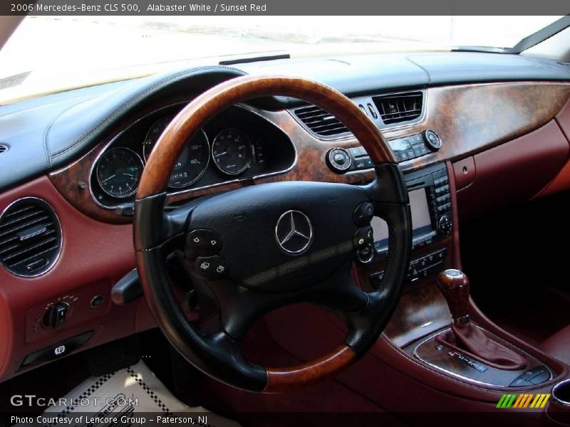 Alabaster White / Sunset Red 2006 Mercedes-Benz CLS 500