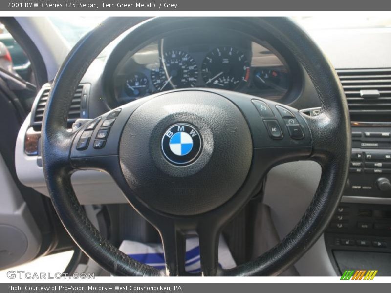 Fern Green Metallic / Grey 2001 BMW 3 Series 325i Sedan