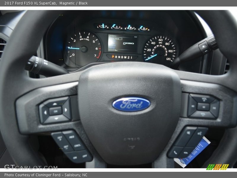 Magnetic / Black 2017 Ford F150 XL SuperCab