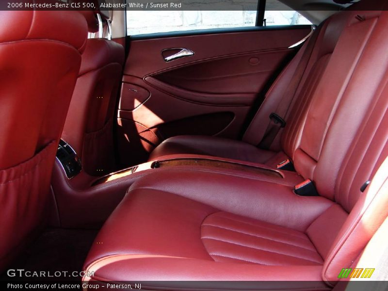 Alabaster White / Sunset Red 2006 Mercedes-Benz CLS 500