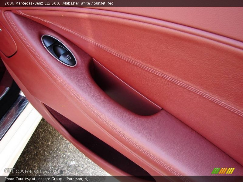 Alabaster White / Sunset Red 2006 Mercedes-Benz CLS 500