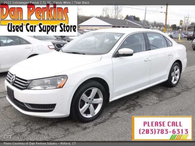 Candy White / Titan Black 2013 Volkswagen Passat 2.5L SE
