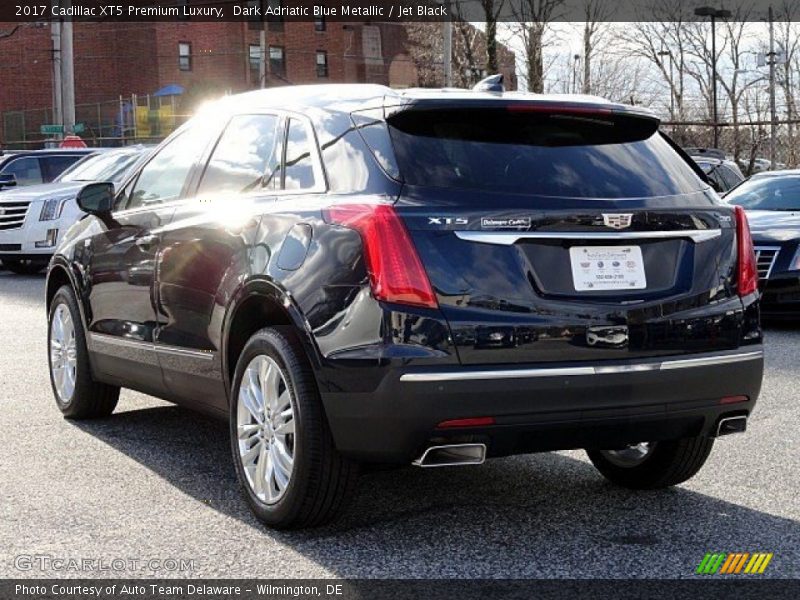 Dark Adriatic Blue Metallic / Jet Black 2017 Cadillac XT5 Premium Luxury