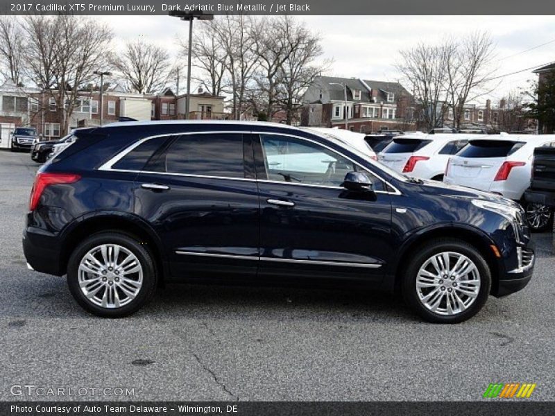 Dark Adriatic Blue Metallic / Jet Black 2017 Cadillac XT5 Premium Luxury