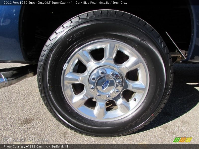 Dark Blue Pearl Metallic / Steel Gray 2011 Ford F250 Super Duty XLT SuperCab 4x4