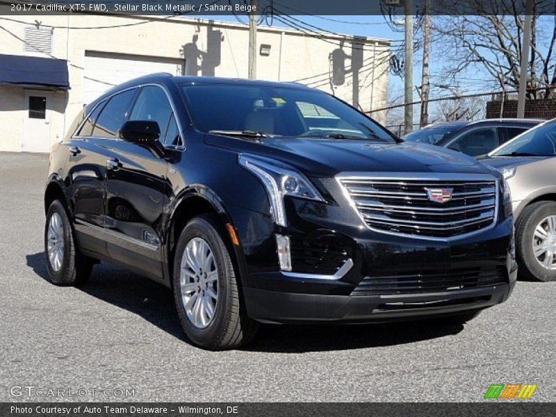 Stellar Black Metallic / Sahara Beige 2017 Cadillac XT5 FWD