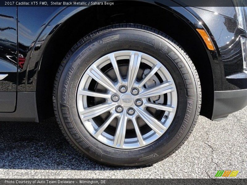 Stellar Black Metallic / Sahara Beige 2017 Cadillac XT5 FWD