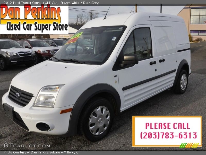 Frozen White / Dark Grey 2012 Ford Transit Connect XLT Van