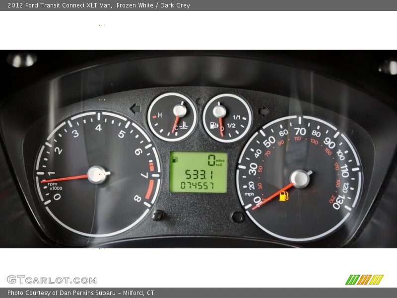 Frozen White / Dark Grey 2012 Ford Transit Connect XLT Van