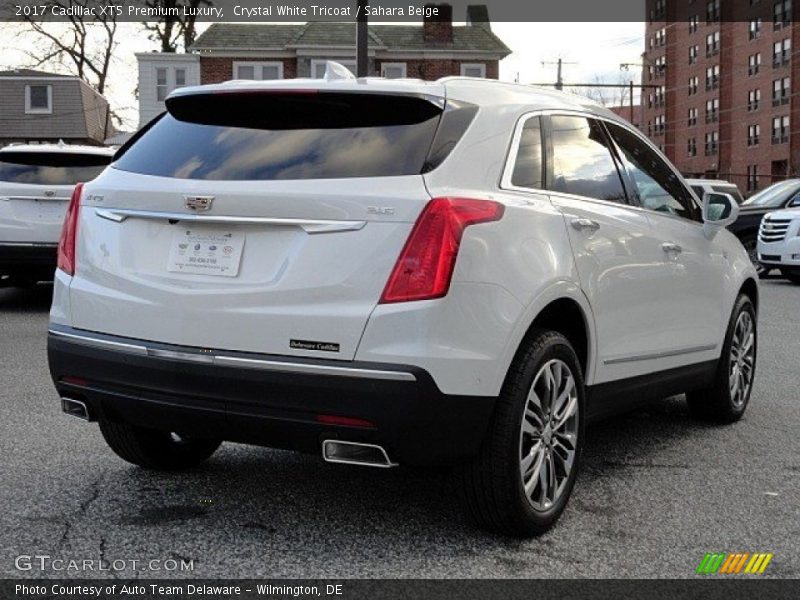 Crystal White Tricoat / Sahara Beige 2017 Cadillac XT5 Premium Luxury