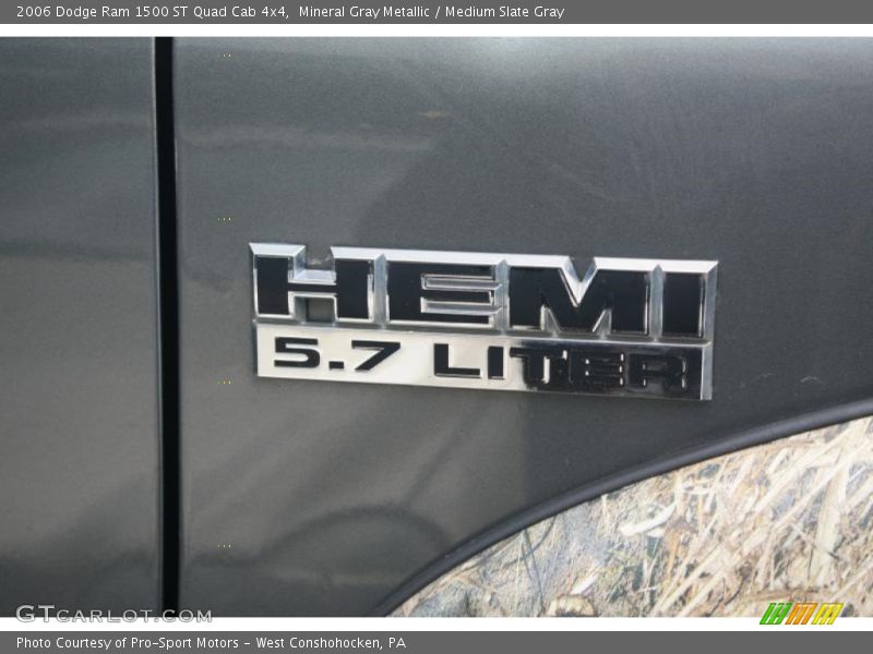 Mineral Gray Metallic / Medium Slate Gray 2006 Dodge Ram 1500 ST Quad Cab 4x4
