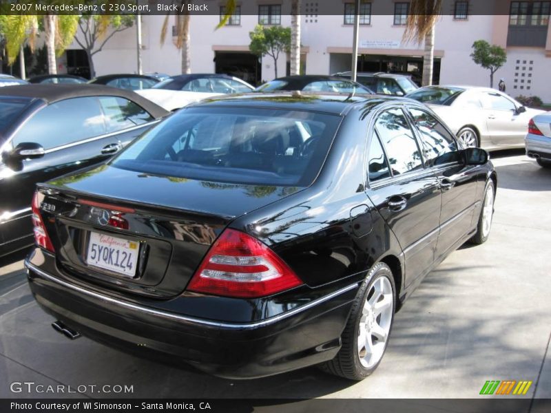 Black / Black 2007 Mercedes-Benz C 230 Sport