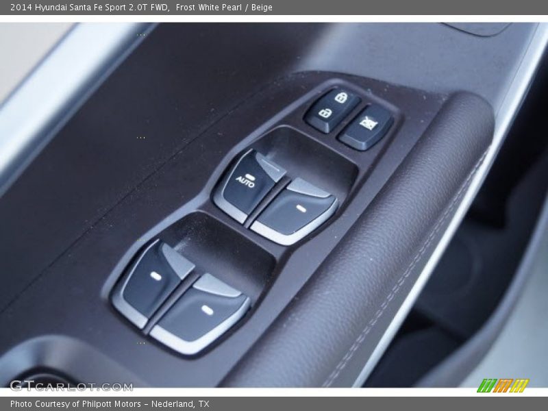 Frost White Pearl / Beige 2014 Hyundai Santa Fe Sport 2.0T FWD
