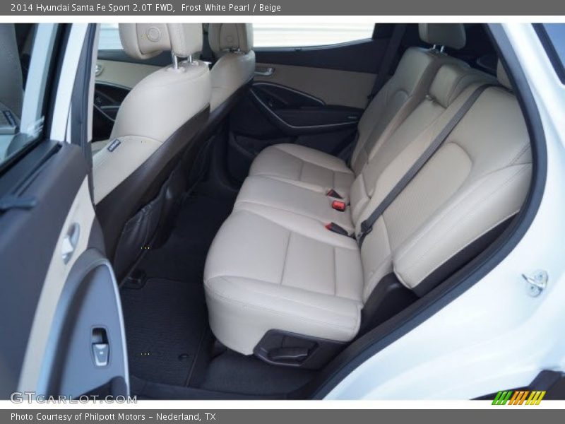 Frost White Pearl / Beige 2014 Hyundai Santa Fe Sport 2.0T FWD