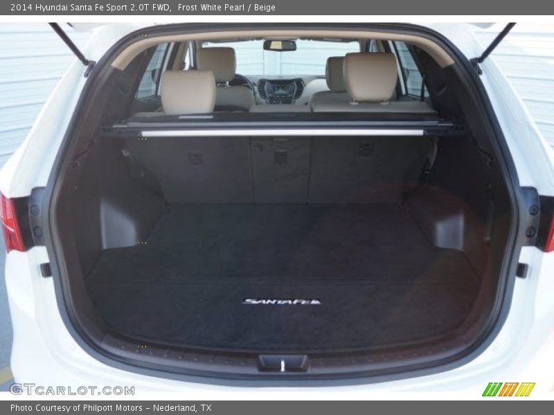 Frost White Pearl / Beige 2014 Hyundai Santa Fe Sport 2.0T FWD