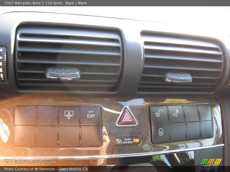 Black / Black 2007 Mercedes-Benz C 230 Sport