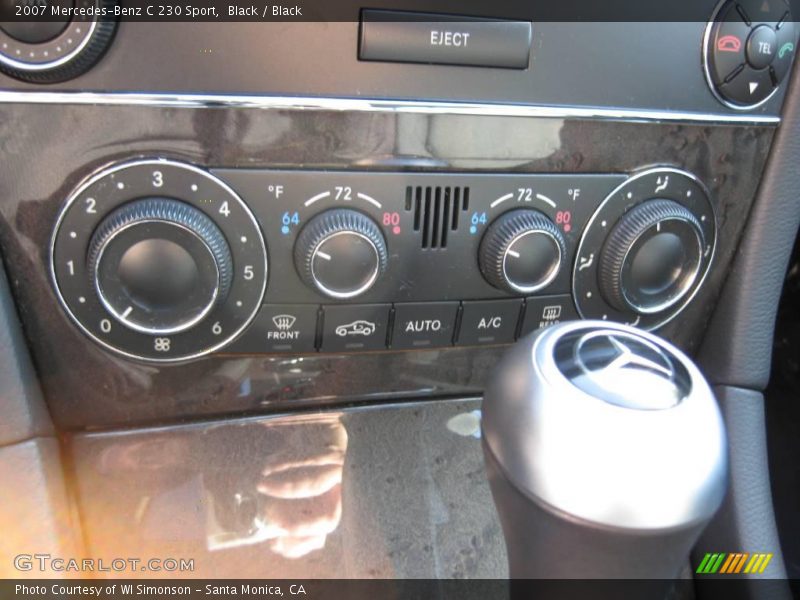Black / Black 2007 Mercedes-Benz C 230 Sport