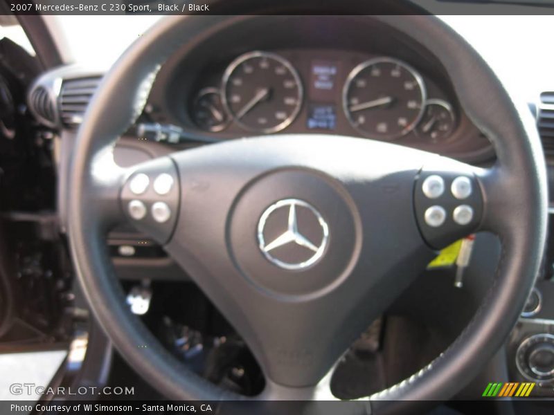 Black / Black 2007 Mercedes-Benz C 230 Sport