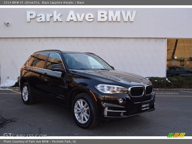 Black Sapphire Metallic / Black 2014 BMW X5 xDrive35d