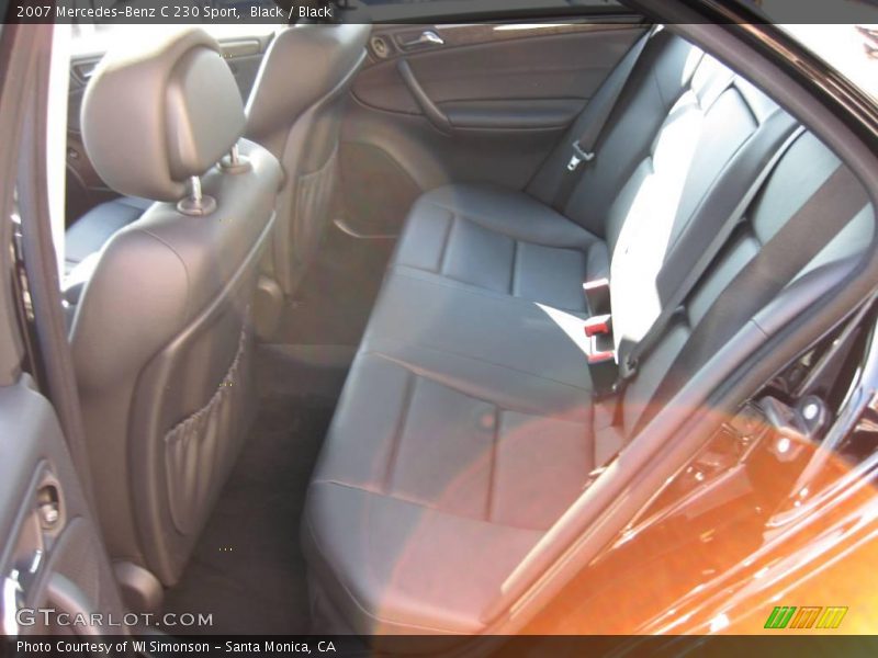 Black / Black 2007 Mercedes-Benz C 230 Sport