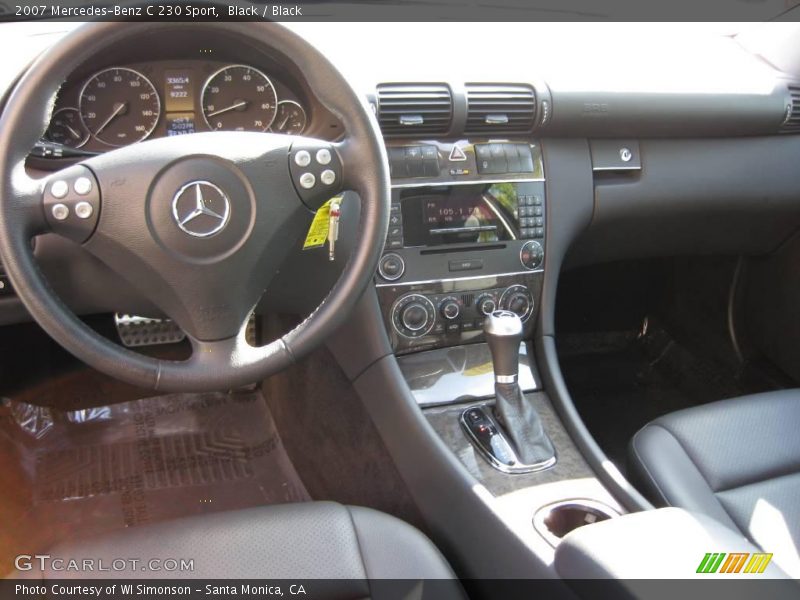 Black / Black 2007 Mercedes-Benz C 230 Sport